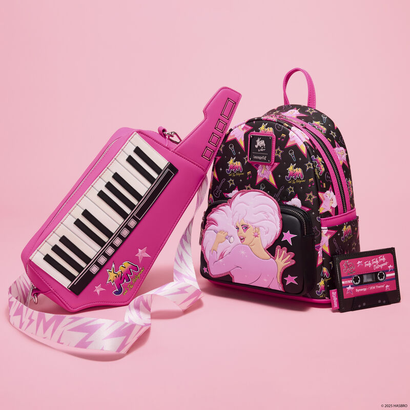 Jem and the Holograms Glitter All-Over Print Mini Backpack, , hi-res view 4
